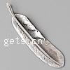 Thailand Sterling Silver Pendants, with Feather, Leaf Approx 