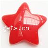 Solid Color Resin Cabochon, Star, flat back 