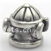 Zinc Alloy European Beads, Building, plated nickel, lead & cadmium free Approx 4mm 