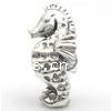 Zinc Alloy European Beads, Seahorse, plated nickel, lead & cadmium free Approx 4mm 