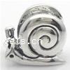 Zinc Alloy European Beads, Snail, plated nickel, lead & cadmium free Approx 4mm 