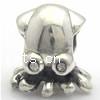 Zinc Alloy European Beads, Octopus, plated, without troll & with rhinestone nickel, lead & cadmium free Approx 4mm 