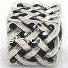 Zinc Alloy European Beads, Cube, plated nickel, lead & cadmium free Approx 6mm 