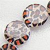 Fancy Printing Shell Beads, Flat Round, double-sided Approx 1mm Approx 15 Inch, Approx 