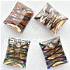 Moulding Lampwork Pendants, Rectangle, gold sand Approx 4.5mm 