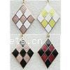 Cloisonne Pendants, Rhombus, smooth Approx 2mm 