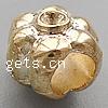 Perles European en alliage de zinc, fleur, Placage, sans filetage, plus de couleurs à choisir Environ 5mm Vendu par sac