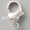 Sterling Silver Lobster Claw Clasp, 925 Sterling Silver, plated Approx 3mm 