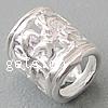 Sterling Silver European Beads, 925 Sterling Silver, Tube, plated, without troll & hollow Approx 4.5mm 