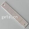 Sterling Silver Connector Bar, 925 Sterling Silver, Rectangle, plated Approx 2mm 