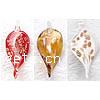 Lampwork Pendants, Leaf, handmade, gold sand Approx 4mm 