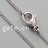 Fashion Stainless Steel Necklace Chain, twist oval chain, original color, 1.5mm Inch 