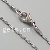Fashion Stainless Steel Necklace Chain, serpentine chain, original color, 2mm Inch 