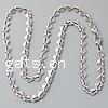 Мода нержавеющей стали ожерелье цепь, нержавеющая сталь, сердца цепь длина:22 дюймовый, продается Strand