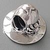 Troll Thailand Sterling Silver European Beads, Hat, with troll Approx 4mm 
