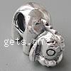 Troll Thailand Sterling Silver European Beads, Animal, with troll Approx 4mm 