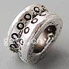Zinc Alloy European Beads, Rondelle, plated, without troll nickel, lead & cadmium free Approx 5mm 