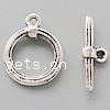 Zinc Alloy Toggle Clasp, Round, single-strand cadmium free Approx 1.8mm 
