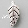 Zinc Alloy Flat Beads, Leaf, plated Approx 1mm 