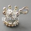 Zinc Alloy Crown Pendants, plated cadmium free Approx 2mm 