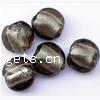 Silver Foil Lampwork Beads, Flat Round & translucent Approx 2mm 