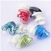 Plated Lampwork Beads, Twist, mixed colors Approx 2mm 