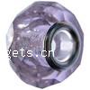 Messing Rohr Europa Kristall Perlen, Rondell, Messing-Dual-Core ohne troll & facettierte, mehrere Farben vorhanden, 14x9mm, Bohrung:ca. 5mm, verkauft von PC