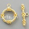 Brass Toggle Clasp, plated, single-strand Approx 3mm 