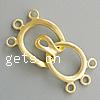Brass Hook and Eye Clasp, plated Approx 2mm 