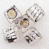 Silver Foil Lampwork Beads, Cube, drawbench Approx 2mm 