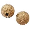 Brass Stardust Beads, Round, plated, seamless 6mm Approx 1.5mm 