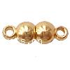 Brass Magnetic Clasp, Calabash, plated, single-strand Approx 1.5mm 