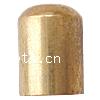 Brass End Cap, Tube, plated Approx 4.4mm 