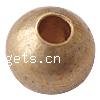 Large Hole Brass Beads, Round, plated 5.5mm Approx 2mm 