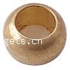 Large Hole Brass Beads, Rondelle, plated Approx 3.5mm 