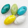 Lampwork Beads, Oval, handmade, mixed colors Approx 2mm 