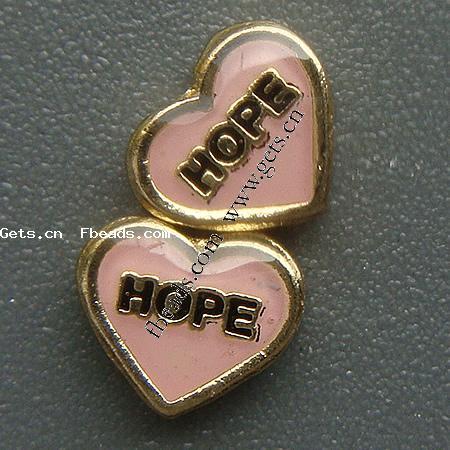 Brass No Hole Pendants, Heart, plated, enamel, more colors for choice, 6x5.5x2.5mm, Sold By PC