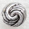 Plating Plastic Beads, Flat Round, antique silver color plated Approx 2mm, Approx 