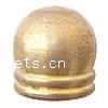 Brass End Cap, Dome, plated Approx 7mm 
