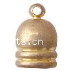 Brass End Cap, Dome, plated Approx 2mm 