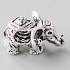 Zinc Alloy European Beads, Elephant, plated, without troll nickel, lead & cadmium free Approx 4.2-4.5mm 