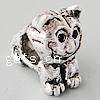 Zinc Alloy European Beads, Cat, plated, without troll nickel, lead & cadmium free Approx 5mm 