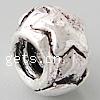Zinc Alloy European Beads, Rondelle, plated, without troll nickel, lead & cadmium free Approx 4.2-4.5mm 