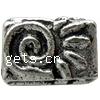 Zinc Alloy European Beads, Rectangle, plated, without troll nickel, lead & cadmium free Approx 4mm, Approx 