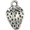 Zinc Alloy Fruit Shape Pendants, Strawberry, plated cadmium free Approx 2mm, Approx 