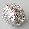 Zinc Alloy European Beads, Drum, plated Approx 4.2-4.5mm 