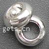 Zinc Alloy Large Hole Beads, Rondelle, plated, smooth cadmium free Approx 3mm, Approx 