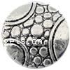 Zinc Alloy Flat Beads, Flat Round, plated Approx 1mm, Approx 