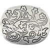 Zinc Alloy Flat Beads, Oval, plated nickel, lead & cadmium free Approx 1mm 