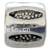 Perles European en alliage de zinc, rondelle, Placage, sans filetage, plus de couleurs à choisir Environ 6mm, Environ Vendu par sac